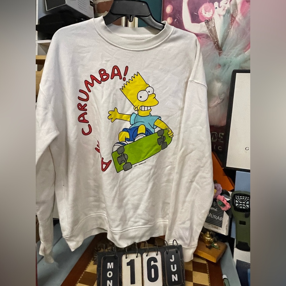 Simpsons 2016 20th century fox bart simpson aye caramba skate board